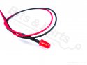 LED 5mm Rood Mat voorbedraad voor 5V-9V